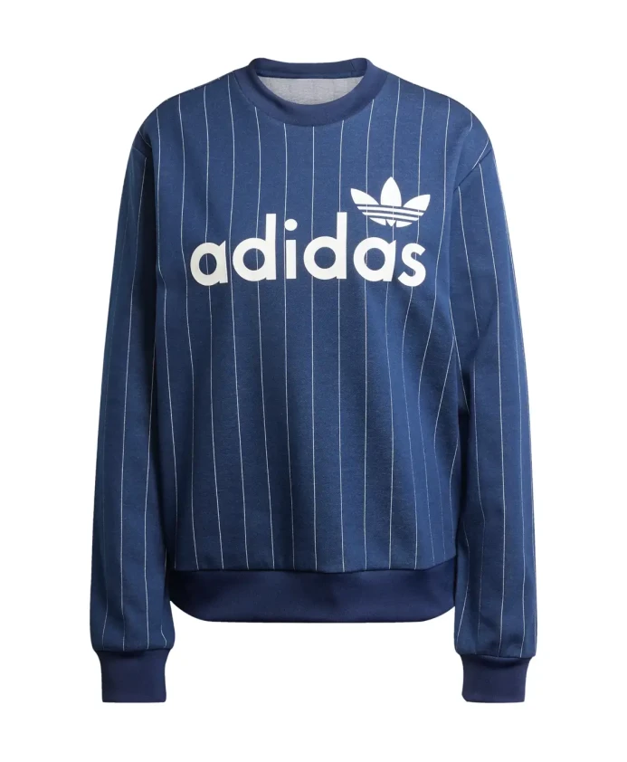 Свитшот с графическим принтом в полоску, цвет ночной индиго, цвет слоновой кости. Adidas, синий
Свитшот с графическим принтом в полоску, цвет ночной индиго, цвет слоновой кости. Adidas, синий