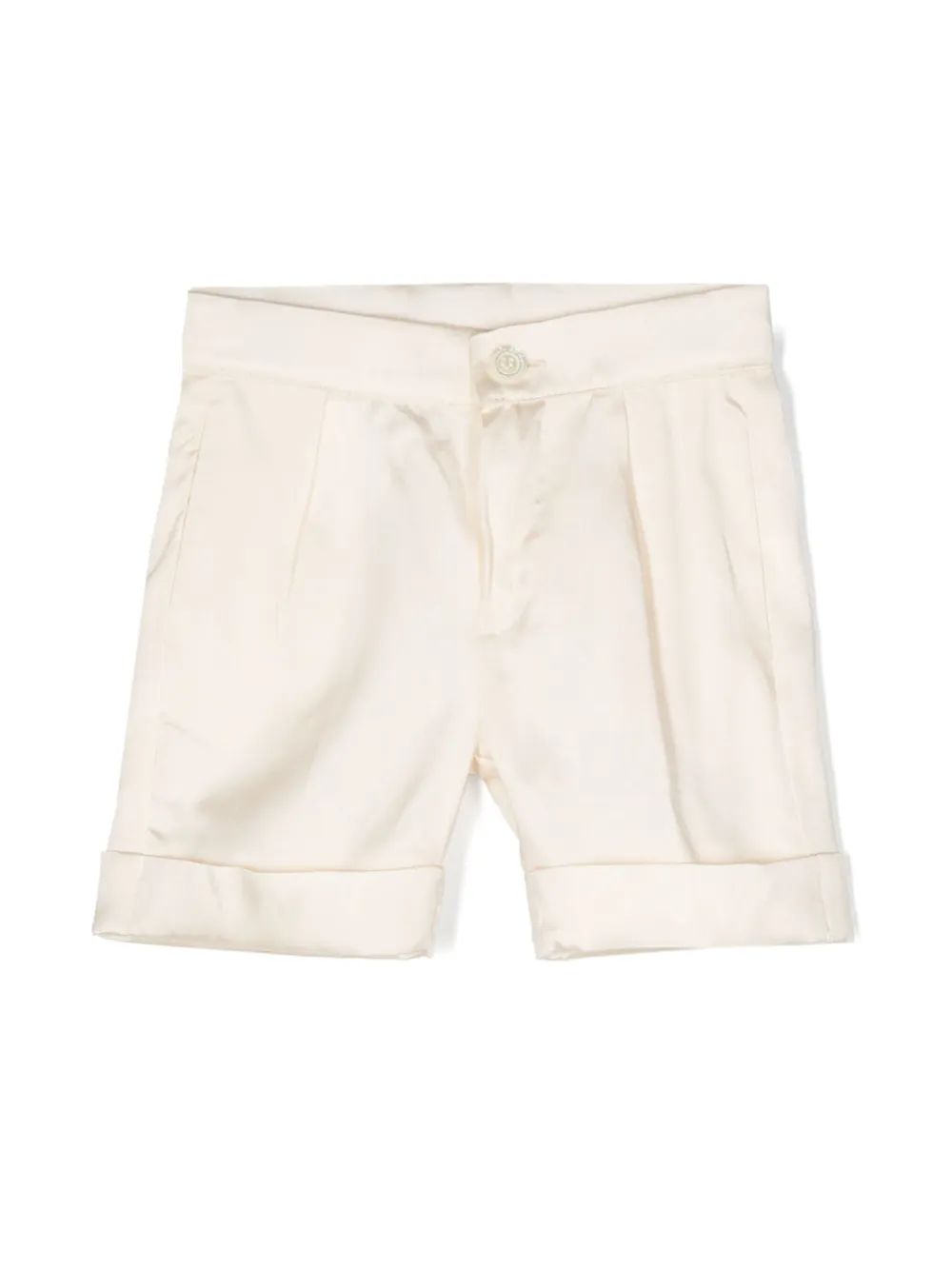 Шорты строгого кроя со складками La Stupenderia, нейтральный
Шорты строгого кроя со складками La Stupenderia, нейтральный