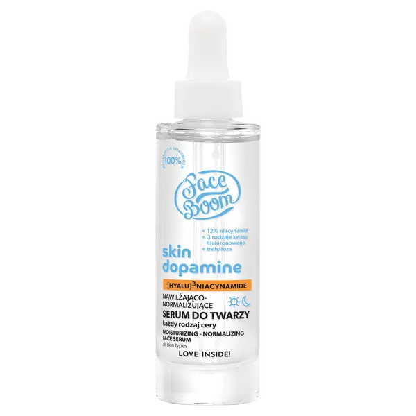 Увлажняюще-нормализующая сыворотка для лица, 30 мл Faceboom Skin dopamine
Увлажняюще-нормализующая сыворотка для лица, 30 мл Faceboom Skin dopamine