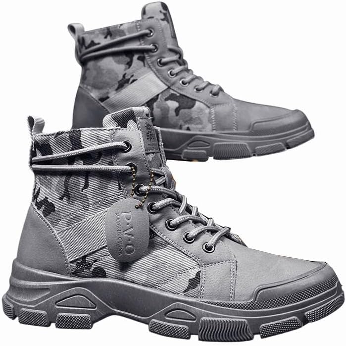 Мужские походные ботинки с камуфляжным принтом, легкие, модные, повседневные, для мотоцикла, тактические, с защитным стальным носком Generic, серый
Мужские походные ботинки с камуфляжным принтом, легкие, модные, повседневные, для мотоцикла, тактические, с защитным стальным носком Generic, серый