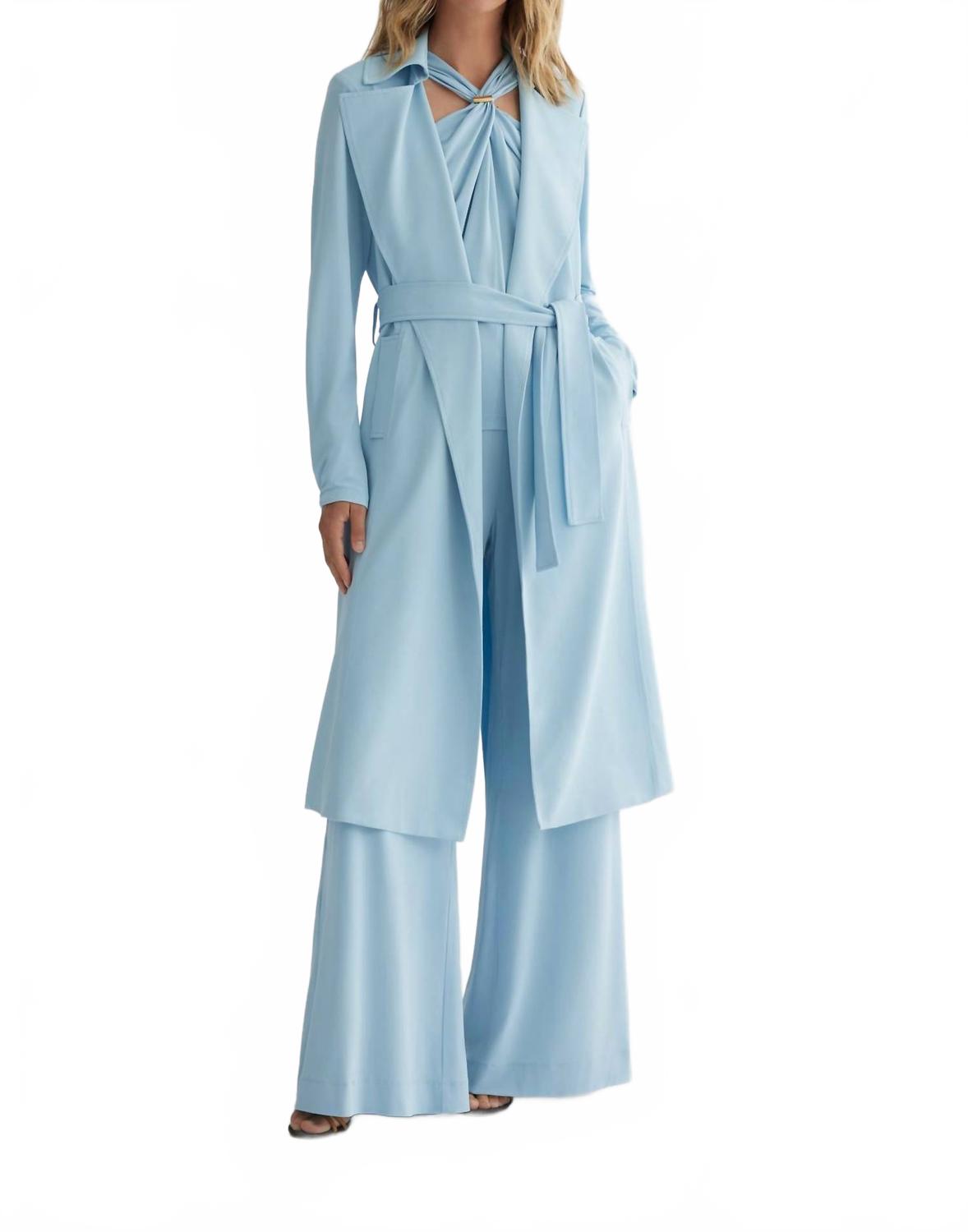 Матовый джерсей тренч в ледяном голубом Iris Setlakwe
Матовый джерсей тренч в ледяном голубом Iris Setlakwe