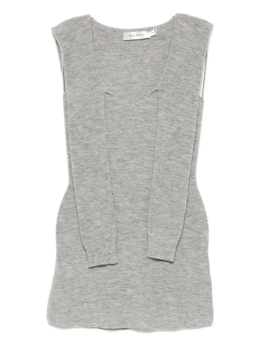 Мини-платье без рукавов Vao Aya Muse, серый 
Мини-платье без рукавов Vao Aya Muse, серый