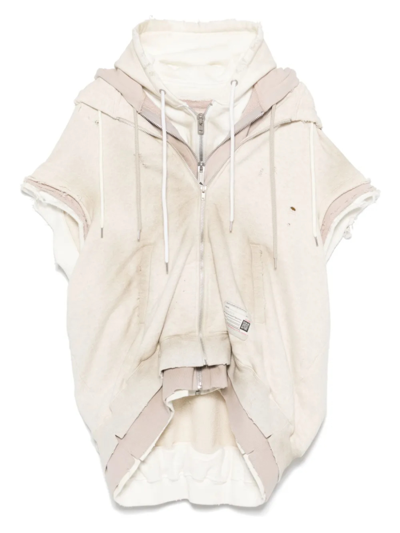 Многослойная толстовка с капюшоном на молнии от Maison MIHARA YASUHIRO, нейтральный
Многослойная толстовка с капюшоном на молнии от Maison MIHARA YASUHIRO, нейтральный