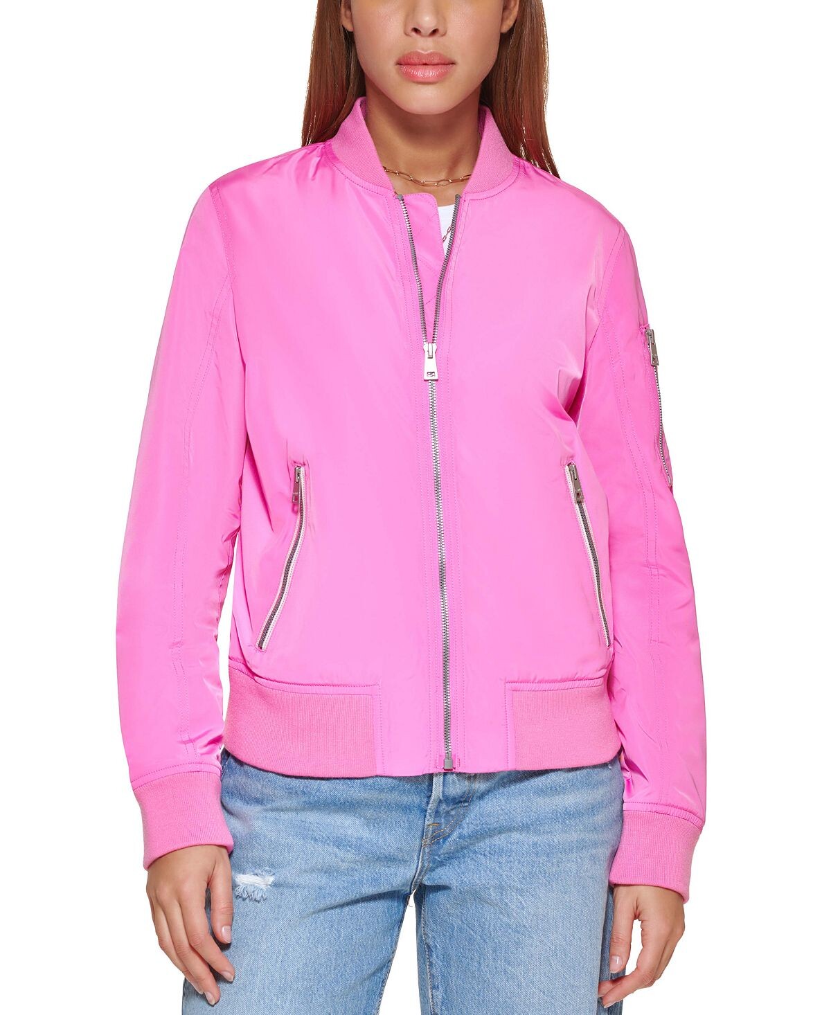 Женский легкий бомбер на молнии Levi's, розовый
Женский легкий бомбер на молнии Levi's, розовый