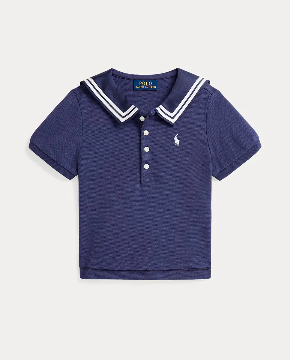 Футболка-поло для девочки из хлопка с вышитой лошадью Polo Ralph Lauren, темно-синий
Футболка-поло для девочки из хлопка с вышитой лошадью Polo Ralph Lauren, темно-синий