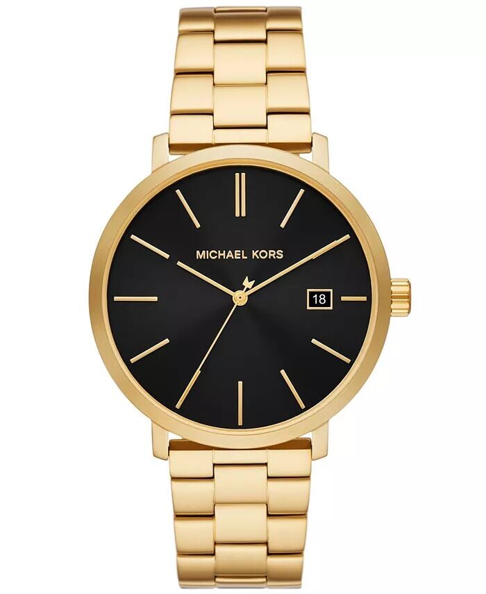 Мужские часы Blake из нержавеющей стали с тремя стрелками и датой, золотистые, 42 мм Michael Kors
Мужские часы Blake из нержавеющей стали с тремя стрелками и датой, золотистые, 42 мм Michael Kors