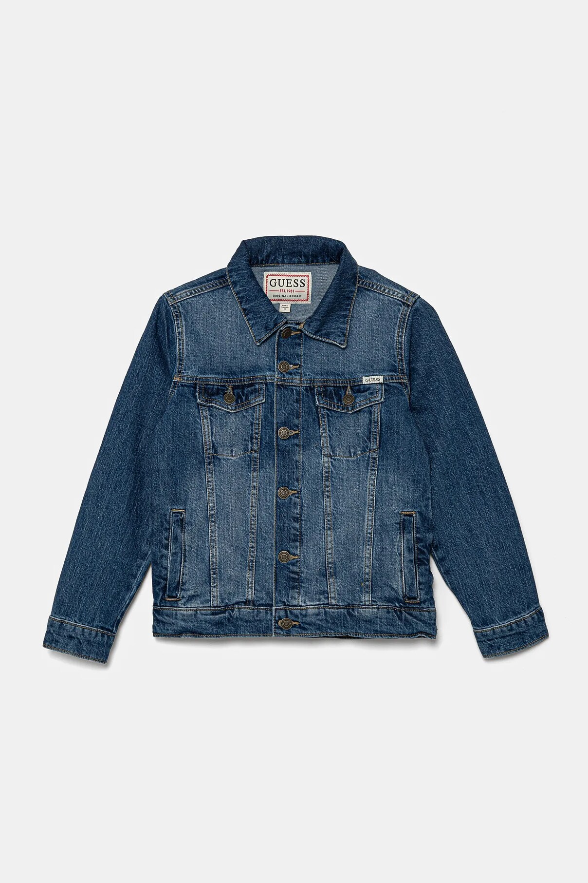 Джинсовая куртка для детей Guess, синий
Джинсовая куртка для детей Guess, синий