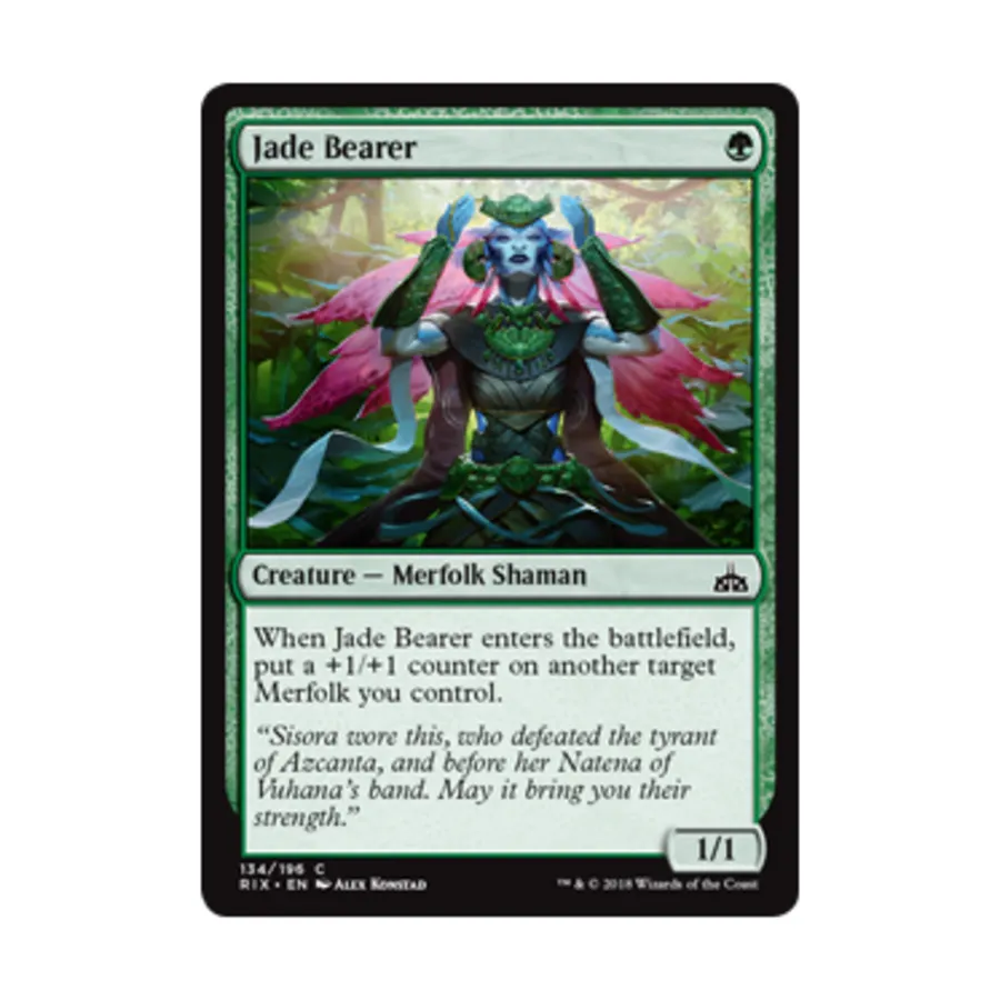 CCG Нефритовый Носитель (клавиша C), MTG - Rivals of Ixalan
CCG Нефритовый Носитель (клавиша C), MTG - Rivals of Ixalan