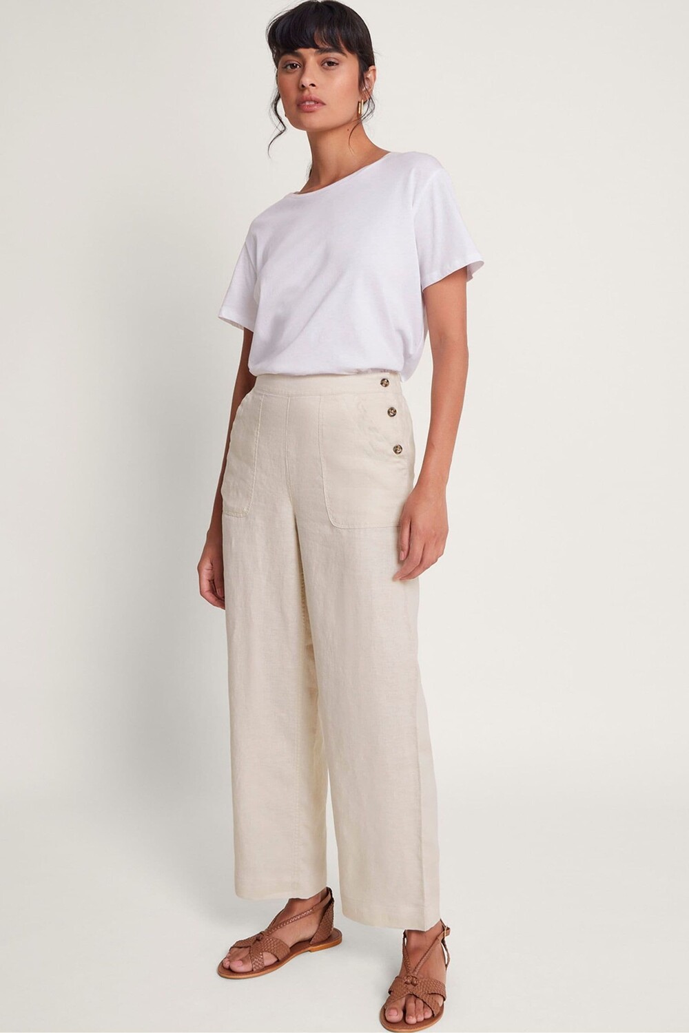 Короткие льняные брюки-паркеры Monsoon, бежевый
Короткие льняные брюки-паркеры Monsoon, бежевый