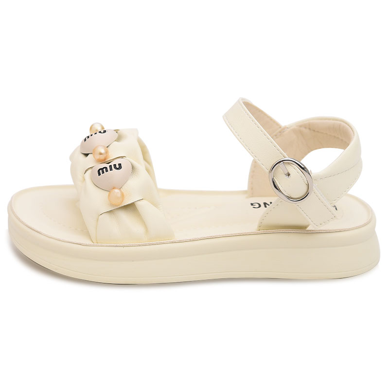 Детские сандалии с противоскользящей амортизацией Budding, бежевый 
Детские сандалии с противоскользящей амортизацией Budding, бежевый