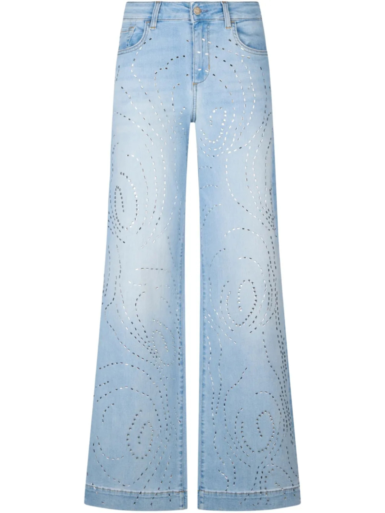 LIU JO Расклешенные джинсы с заклепками, синий
LIU JO Расклешенные джинсы с заклепками, синий