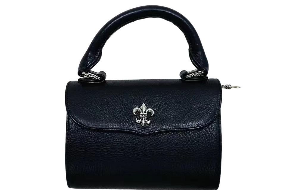 Chrome Hearts Женская кожаная сумка с клапаном, черная
Chrome Hearts Женская кожаная сумка с клапаном, черная