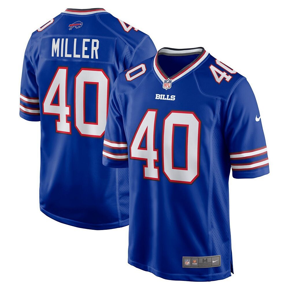 Мужское джерси Nike Von Miller Royal Buffalo Bills Game, цвет Bil Blue
Мужское джерси Nike Von Miller Royal Buffalo Bills Game, цвет Bil Blue
