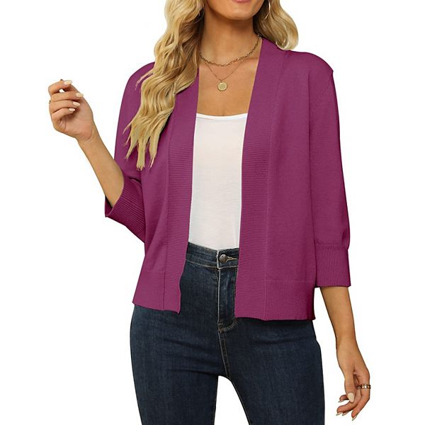 Женский укороченный кардиган с 3/4 рукава Elitechoice, Deep Rose
Женский укороченный кардиган с 3/4 рукава Elitechoice, Deep Rose