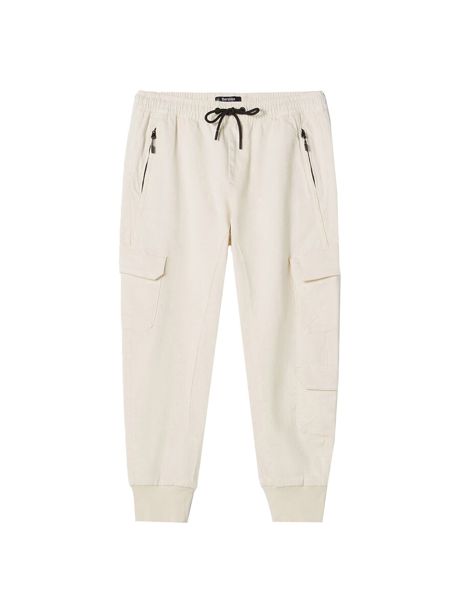 Зауженные брюки-карго Bershka, белый
Зауженные брюки-карго Bershka, белый