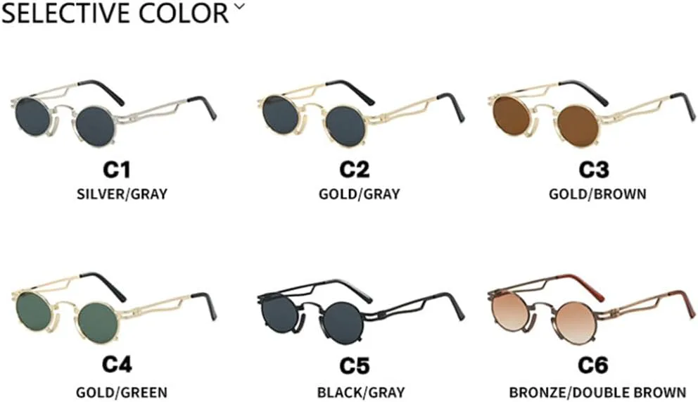 Ретро маленькие овальные солнцезащитные очки для женщин, модные, с металлической оправой, защита от УФ-излучения UV400, для мужчин, в стиле панк TOIPASTN, M1303-c1
Ретро маленькие овальные солнцезащитные очки для женщин, модные, с металлической оправой, защита от УФ-излучения UV400, для мужчин, в стиле панк TOIPASTN, M1303-c1