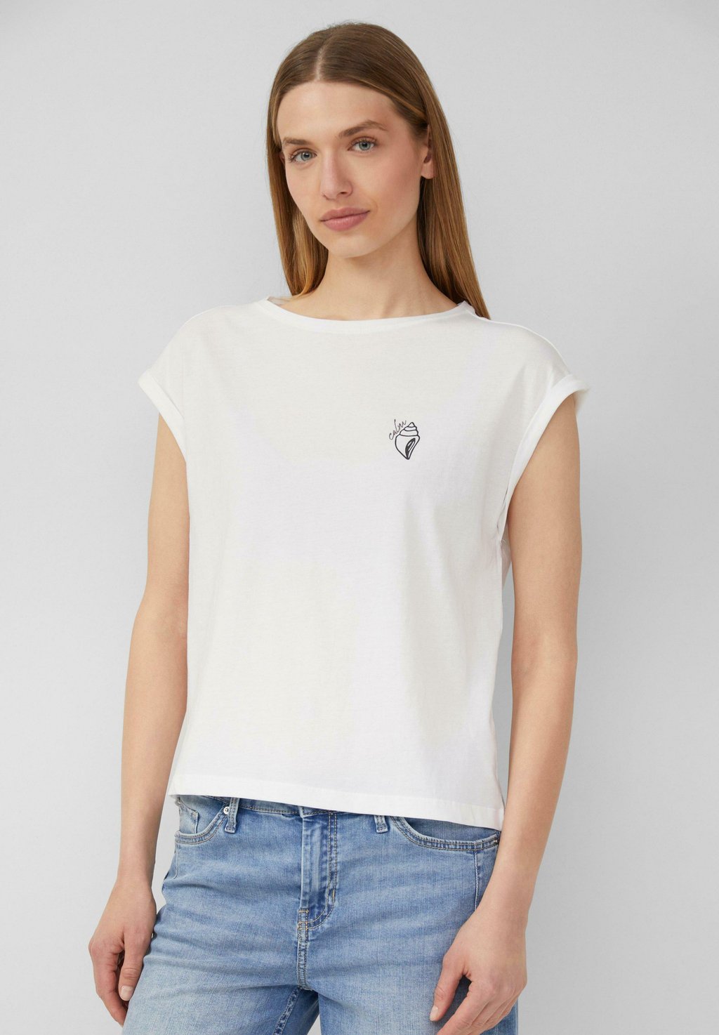 Футболка с принтом MIT UND ÜBERSCHNITTENEN SCHULTERN s.Oliver, белый
Футболка с принтом MIT UND ÜBERSCHNITTENEN SCHULTERN s.Oliver, белый