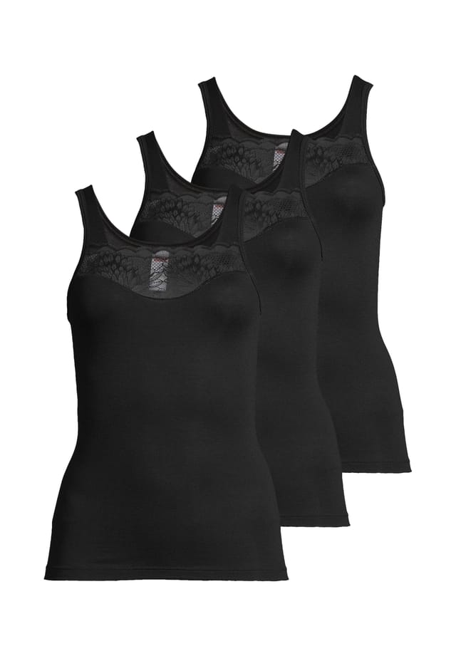 Майка/Топ из 3-х моделей из модала -Con-Ta-, черный
Майка/Топ из 3-х моделей из модала -Con-Ta-, черный