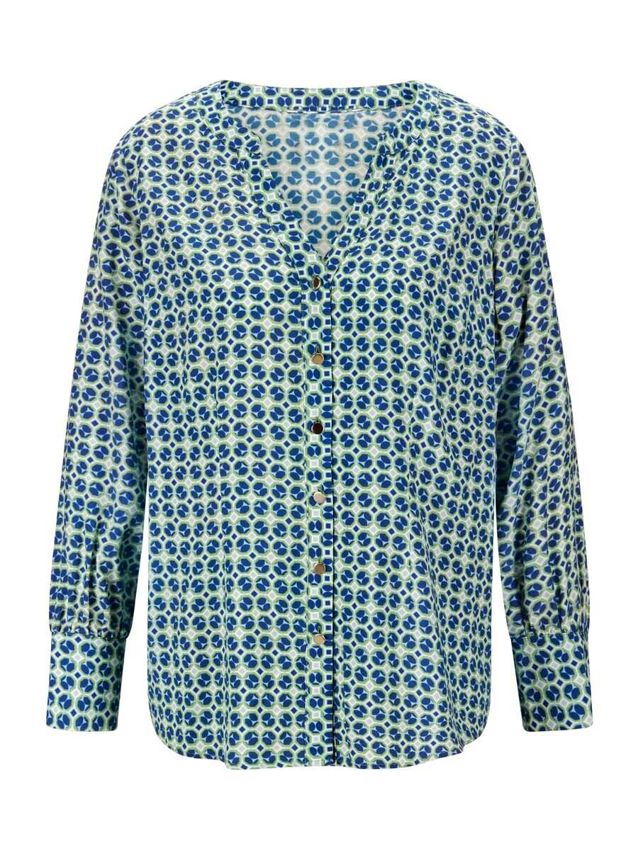 Блуза Heine, пятнистый зеленый 
Блуза Heine, пятнистый зеленый
