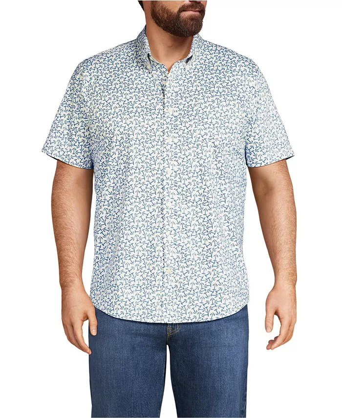 Мужская рубашка с коротким рукавом Travel Kit Lands' End, синий
Мужская рубашка с коротким рукавом Travel Kit Lands' End, синий