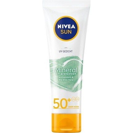 Nivea Солнцезащитный крем для лица Sun Mineral Uv Protection Spf 50+ - 50 мл
Nivea Солнцезащитный крем для лица Sun Mineral Uv Protection Spf 50+ - 50 мл