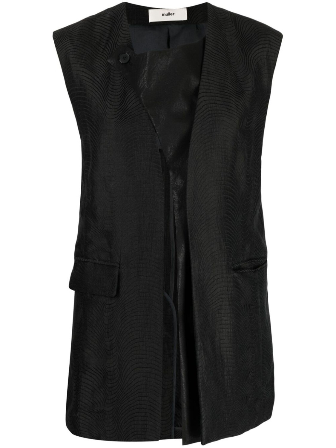 Muller Of Yoshiokubo льняной топ без рукавов, черный
Muller Of Yoshiokubo льняной топ без рукавов, черный