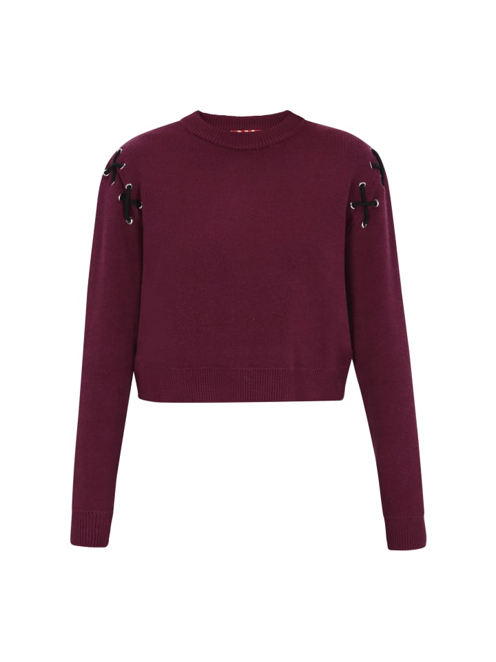 Женский свитер бордового цвета myMo ROCKS
Женский свитер бордового цвета myMo ROCKS