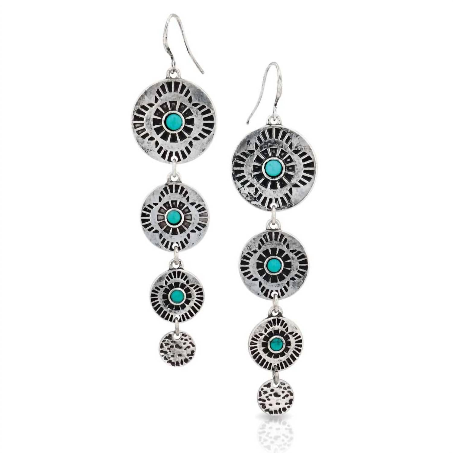 Женские серьги Attitude из разноцветной бирюзы Montana Silversmiths, Multiplied Turquoise
Женские серьги Attitude из разноцветной бирюзы Montana Silversmiths, Multiplied Turquoise