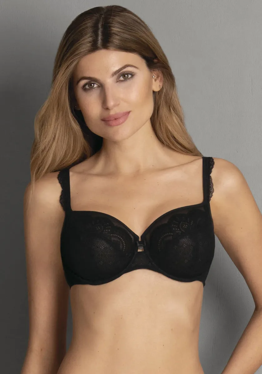 Бюстгальтер Rosa Faia на косточках "Selma", пришитый, чашка трехсекционная, боковая вставка, черный
Бюстгальтер Rosa Faia на косточках "Selma", пришитый, чашка трехсекционная, боковая вставка, черный