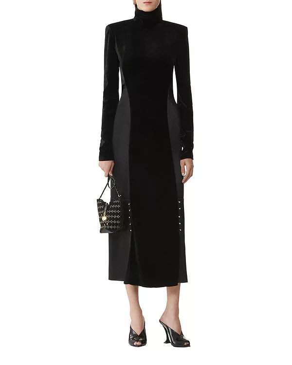 Бархатное платье миди Lanvin, черный
Бархатное платье миди Lanvin, черный
