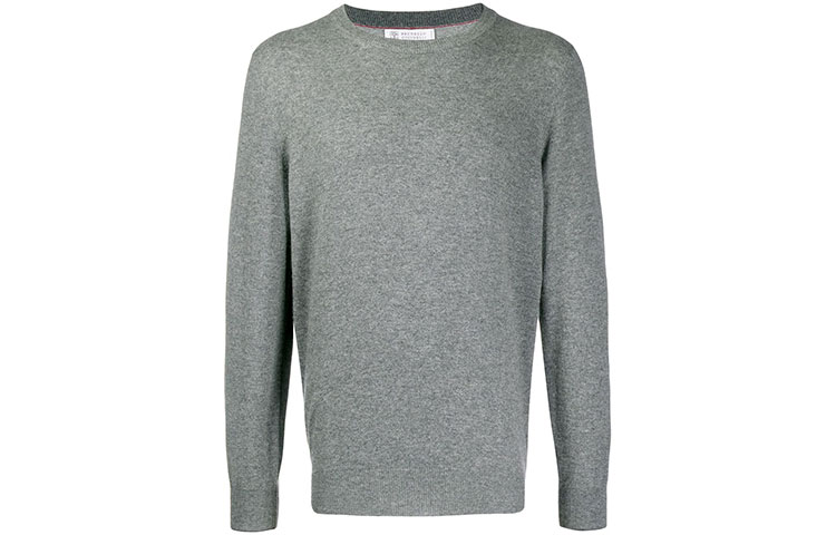 Crew neck Cashmere Jumper Brunello Cucinelli, серый
Crew neck Cashmere Jumper Brunello Cucinelli, серый