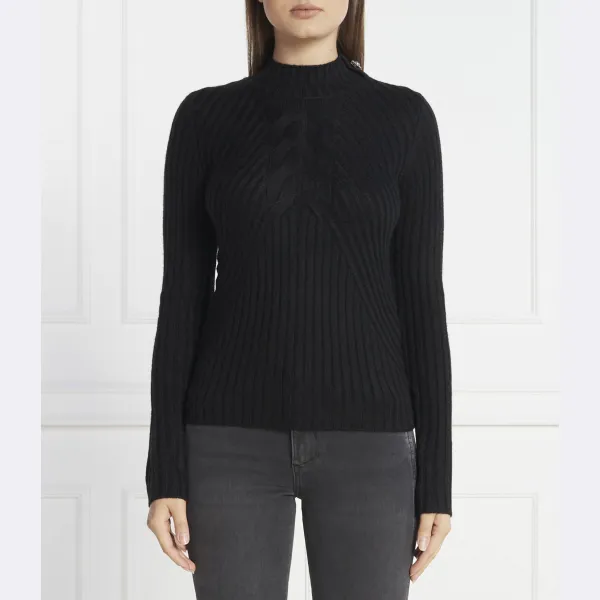 Облегающий свитер с добавлением шерсти Liu Jo, черный
Облегающий свитер с добавлением шерсти Liu Jo, черный