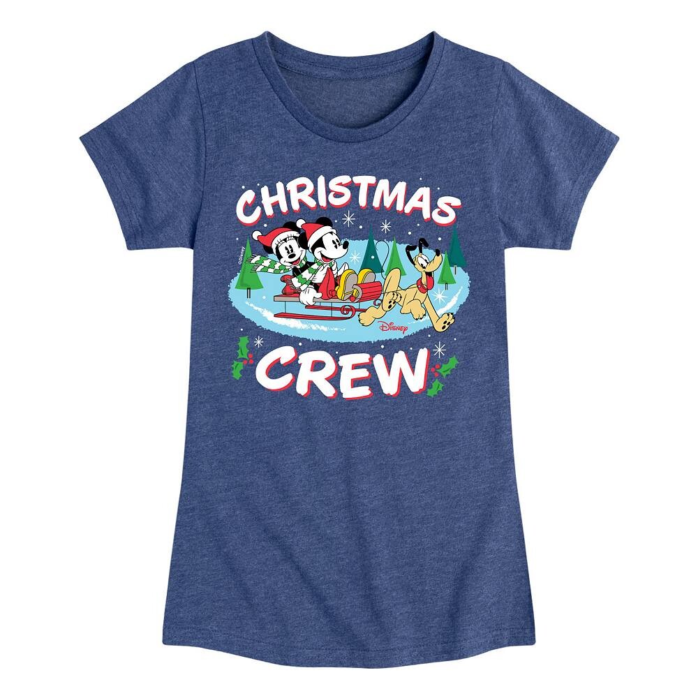 Футболка с рисунком «Рождественский экипаж» для девочек 7–16 лет Disney's «Микки, Минни Маус и Плутон», цвет Heather Navy
Футболка с рисунком «Рождественский экипаж» для девочек 7–16 лет Disney's «Микки, Минни Маус и Плутон», цвет Heather Navy