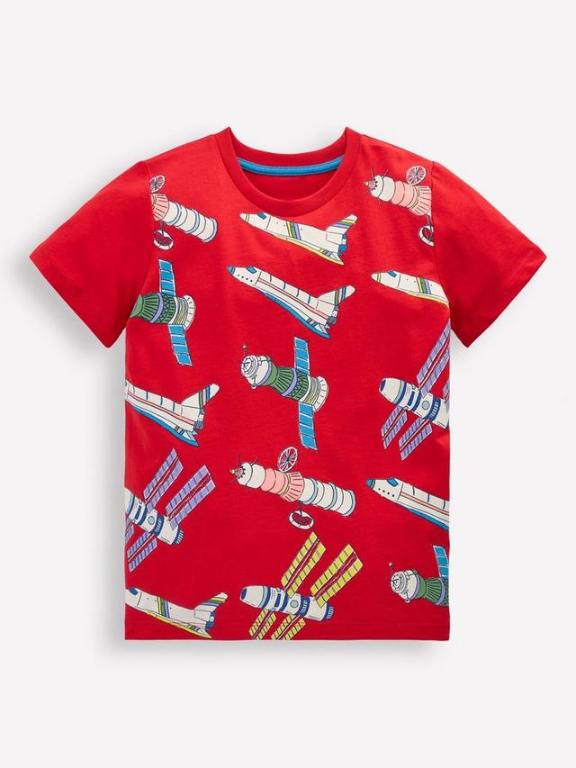 Детская хлопковая футболка с эффектом свечения в темноте Mini Boden, Poppy Red Satellite
Детская хлопковая футболка с эффектом свечения в темноте Mini Boden, Poppy Red Satellite