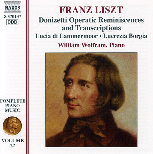 CD диск Liszt / Wolfram: Donizetti Operatic Reminiscences & Transcription
CD диск Liszt / Wolfram: Donizetti Operatic Reminiscences & Transcription