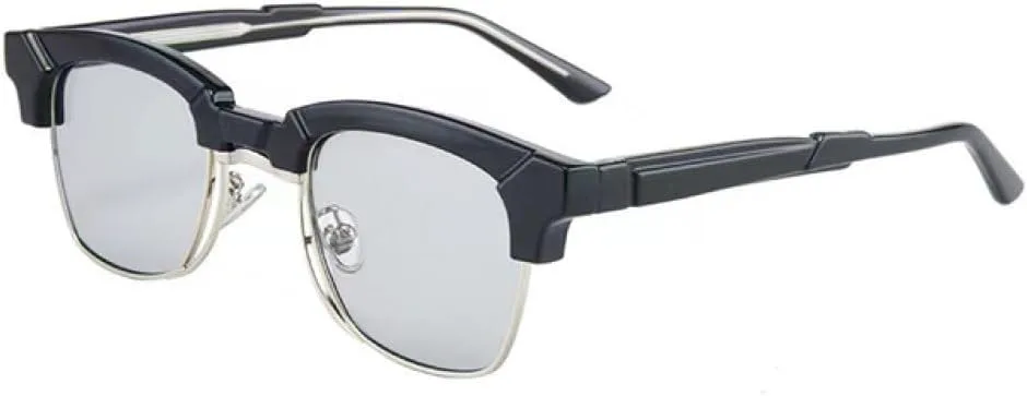 MUTYNE Модные квадратные женские солнцезащитные очки класса люкс в стиле ретро с прозрачными линзами и полуметаллической оправой для мужских очков, Black Light Gray
MUTYNE Модные квадратные женские солнцезащитные очки класса люкс в стиле ретро с прозрачными линзами и полуметаллической оправой для мужских очков, Black Light Gray