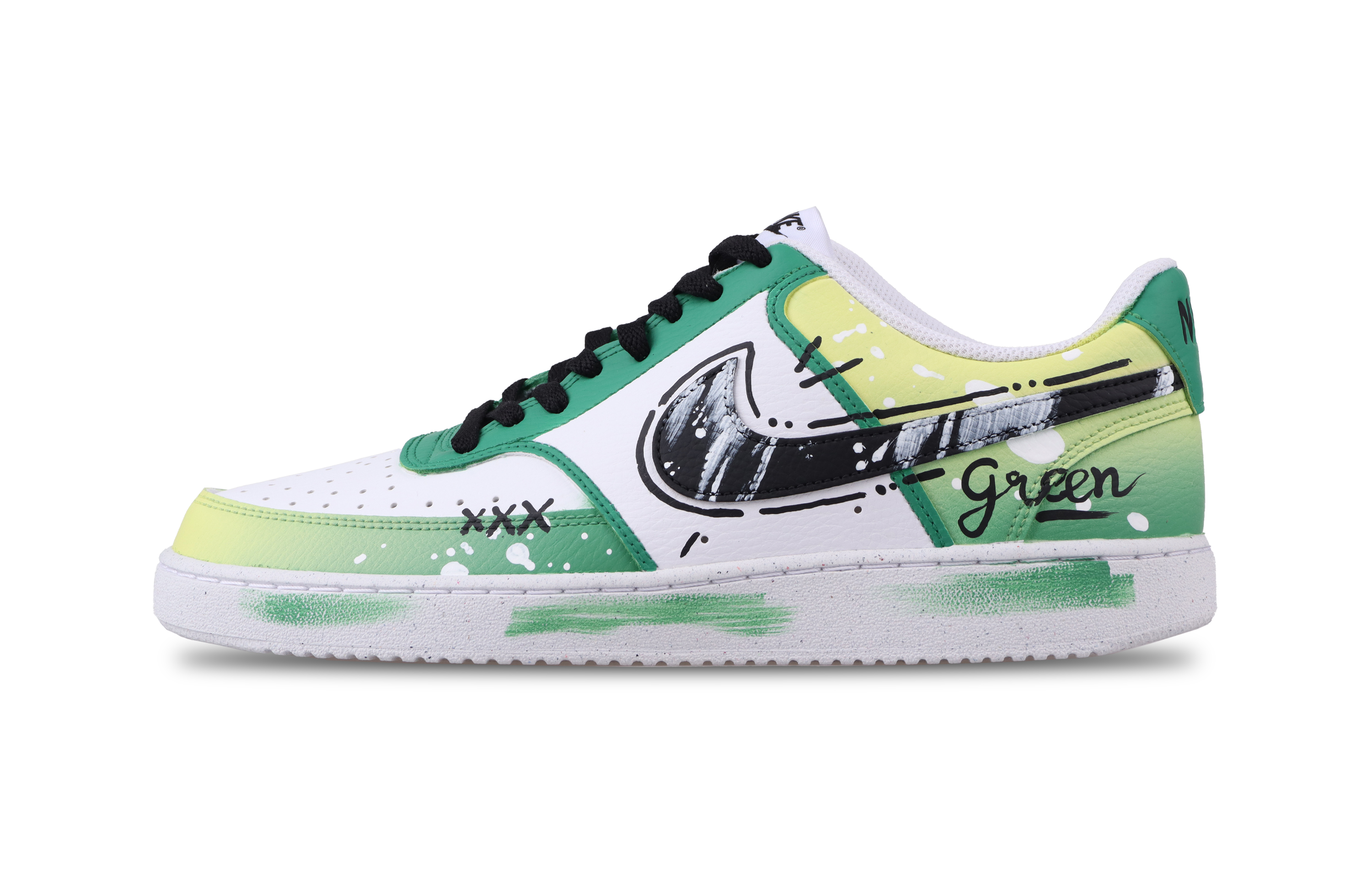 Nike Кроссовки Court Vision 1 с низким верхом, устойчивые к истиранию, желто-зеленые, для скейтбординга, мужские, зеленые, черные
Nike Кроссовки Court Vision 1 с низким верхом, устойчивые к истиранию, желто-зеленые, для скейтбординга, мужские, зеленые, черные