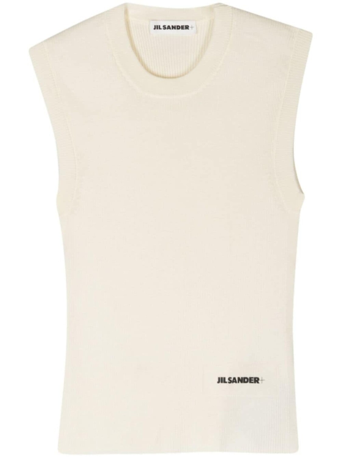 Укороченный топ в рубчик Jil Sander, бежевый
Укороченный топ в рубчик Jil Sander, бежевый