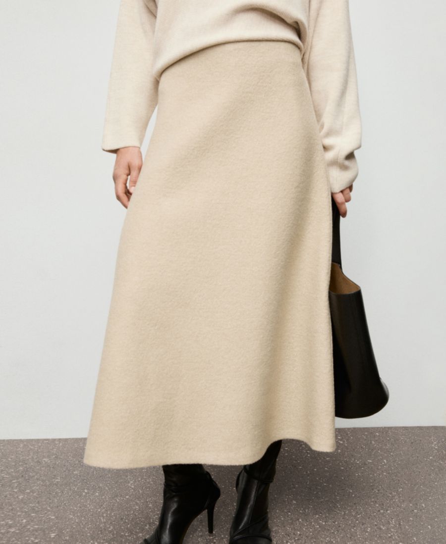 Женская шерстяная юбка А-силуэта MANGO, Beige
Женская шерстяная юбка А-силуэта MANGO, Beige