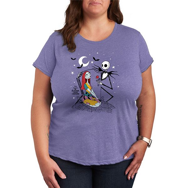Футболка Plus size с принтом «Кошмар перед Рождеством» Jack & Sally Disney, Heather Periwinkle
Футболка Plus size с принтом «Кошмар перед Рождеством» Jack & Sally Disney, Heather Periwinkle