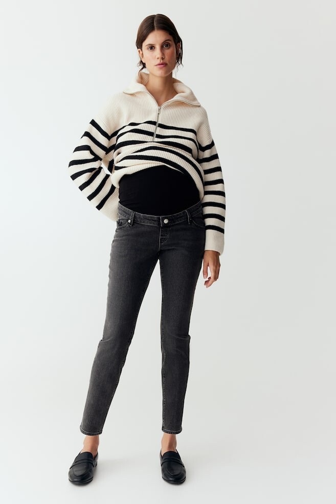 Узкие джинсы до щиколотки mama H&M, серый
Узкие джинсы до щиколотки mama H&M, серый