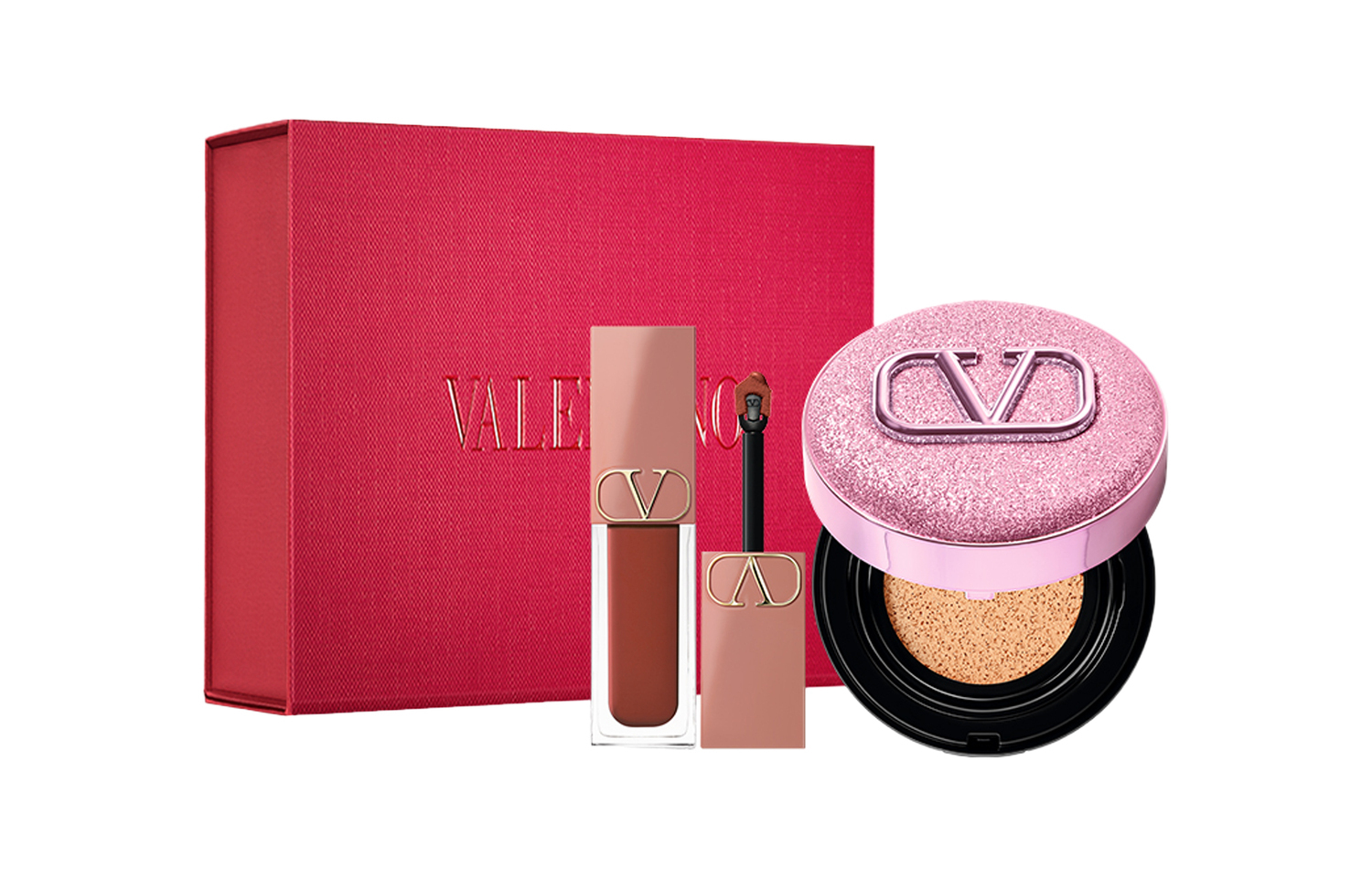 Valentino Набор косметики Pink Cushion Lip Cream Box для естественного тона лица #151R+#LN2
Valentino Набор косметики Pink Cushion Lip Cream Box для естественного тона лица #151R+#LN2