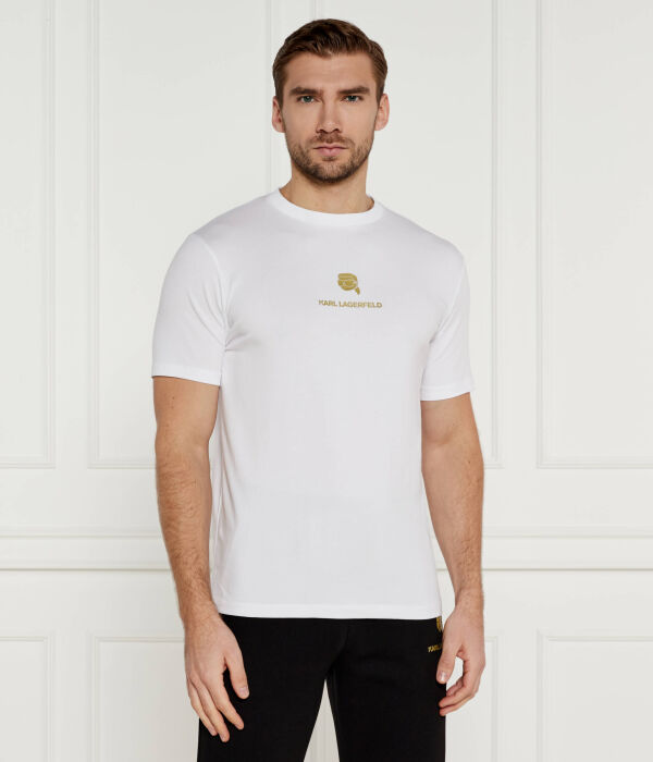 Футболка мужская Karl Lagerfeld Regular Fit, белый / золотой 
Футболка мужская Karl Lagerfeld Regular Fit, белый / золотой