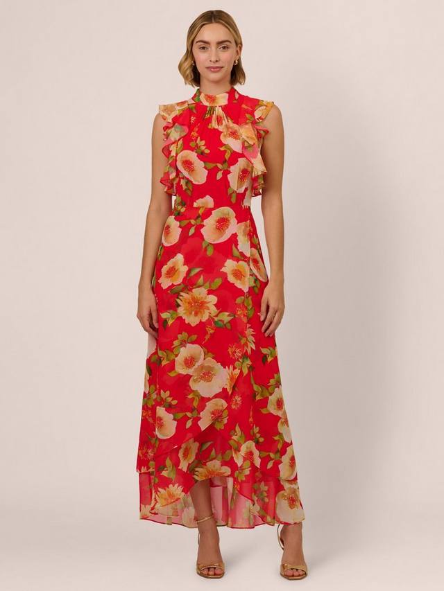 Шифоновое платье с цветочными оборками Adrianna Papell, цвет Coral/Multi
Шифоновое платье с цветочными оборками Adrianna Papell, цвет Coral/Multi