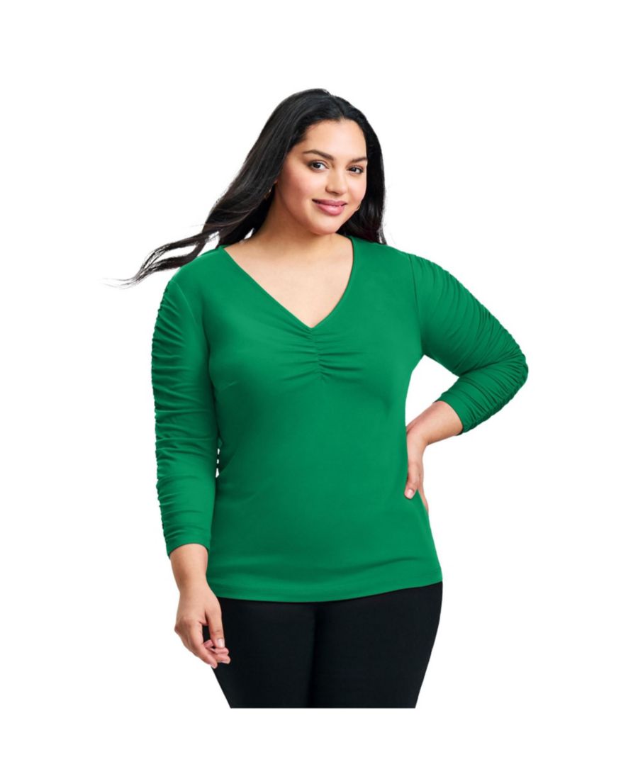 Женская блузка Naomi с V-образным вырезом и присборенными рукавами AVENUE, Kelly green
Женская блузка Naomi с V-образным вырезом и присборенными рукавами AVENUE, Kelly green