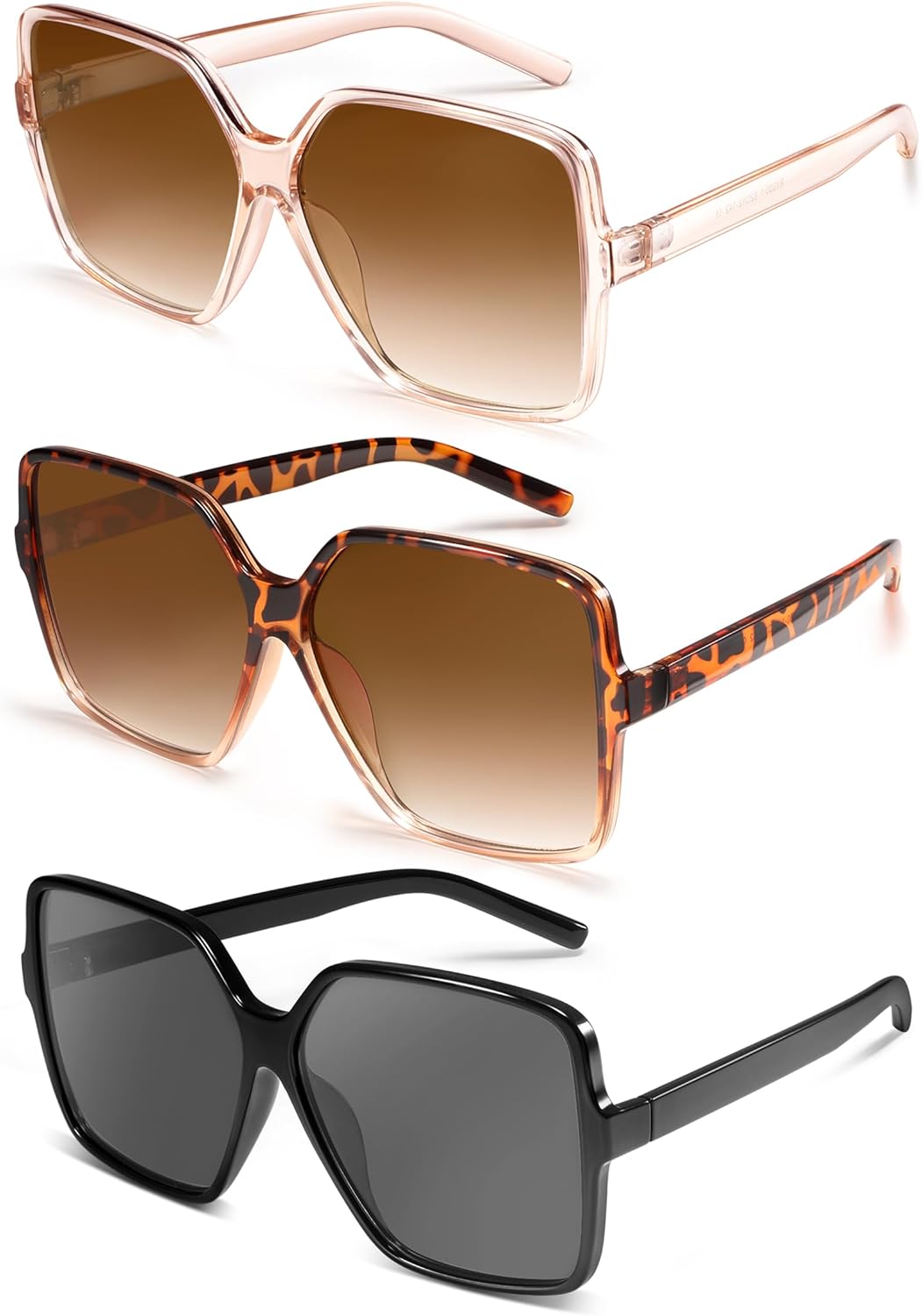 Солнцезащитные очки Dollger увеличенного квадратного размера для женщин, большие, широкие, модные, для мужчин, с защитой от УФ-излучения, унисекс, Black and Tortoise Brown and Clear Brown
Солнцезащитные очки Dollger увеличенного квадратного размера для женщин, большие, широкие, модные, для мужчин, с защитой от УФ-излучения, унисекс, Black and Tortoise Brown and Clear Brown