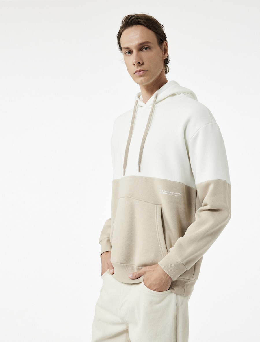 Толстовка Koton, бежевый/белый
Толстовка Koton, бежевый/белый