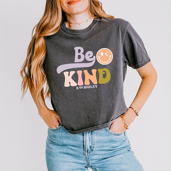 Футболка SWSmiley be kind smiley face boxy crop top Simply Sage Market, Pepper
Футболка SWSmiley be kind smiley face boxy crop top Simply Sage Market, Pepper