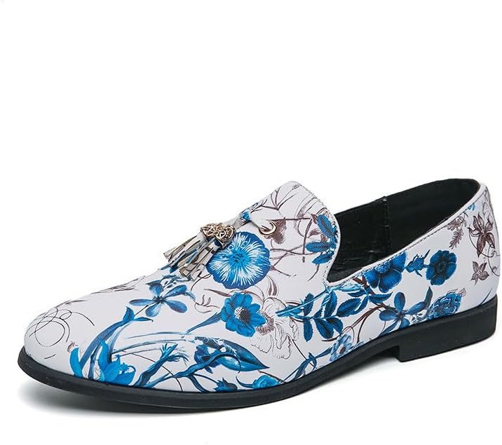Мужские роскошные лоферы с цветочным принтом Santimon без шнурков с кисточкой, модные туфли для свадеб, выпускного и официальных мероприятий, туфли к смокингу, синий
Мужские роскошные лоферы с цветочным принтом Santimon без шнурков с кисточкой, модные туфли для свадеб, выпускного и официальных мероприятий, туфли к смокингу, синий