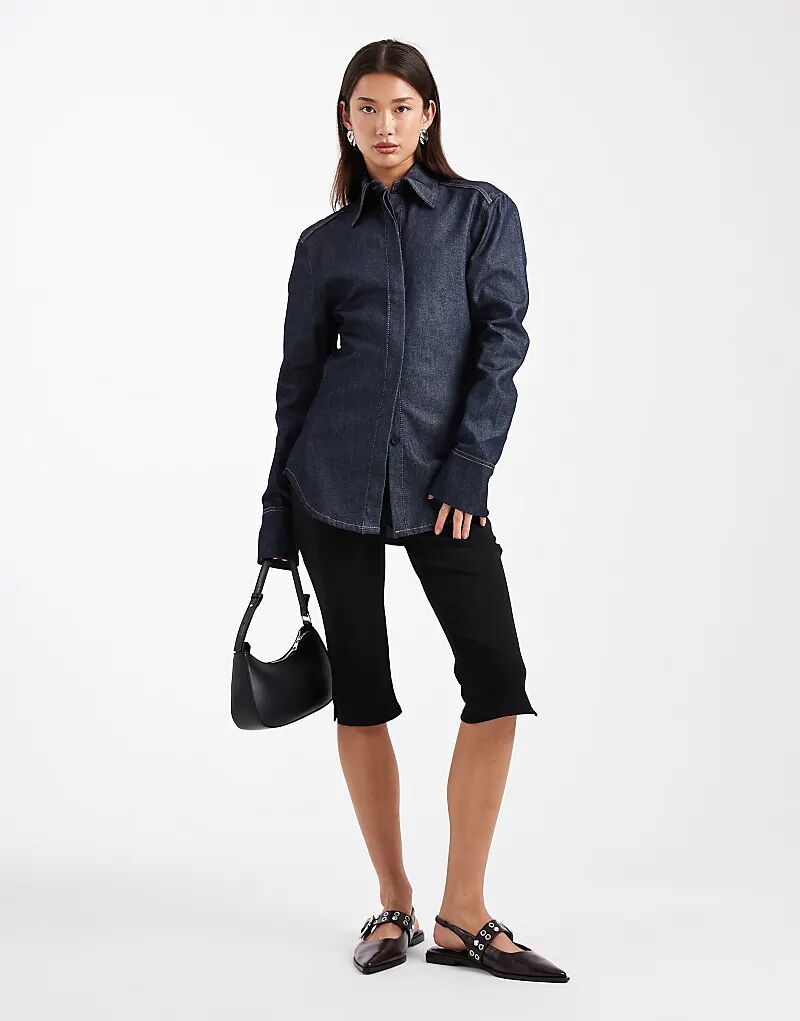 Джинсовая рубашка ASOS DESIGN с поясом-утяжкой в чернильно-белом цвете
Джинсовая рубашка ASOS DESIGN с поясом-утяжкой в чернильно-белом цвете